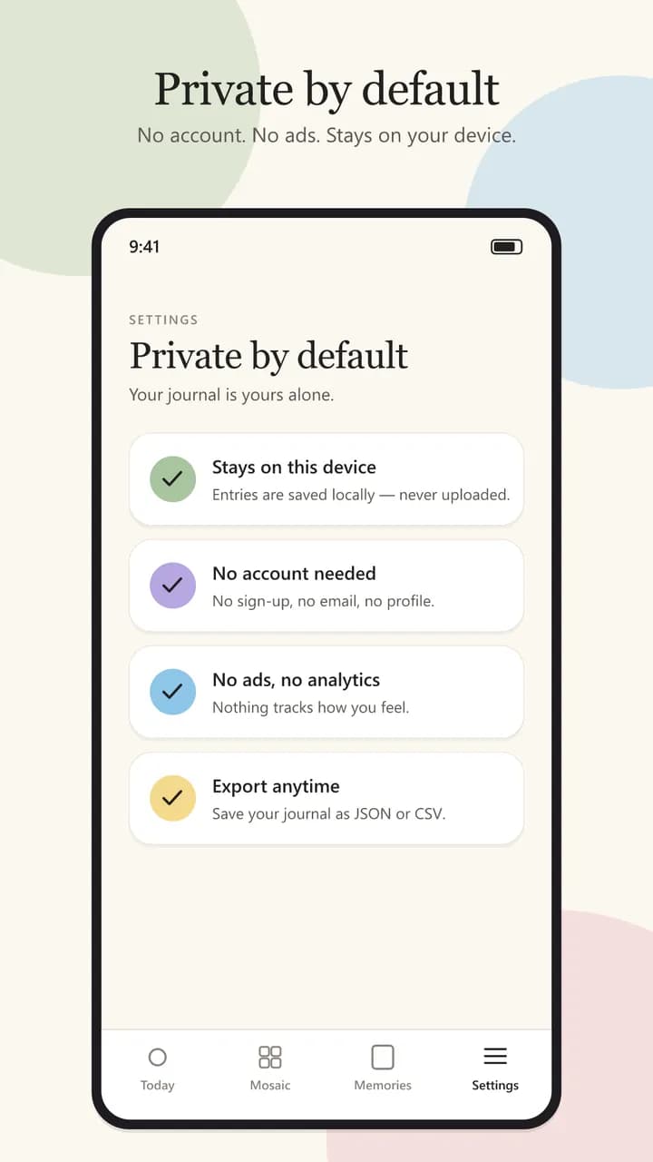 MoodCanvas privacy screen