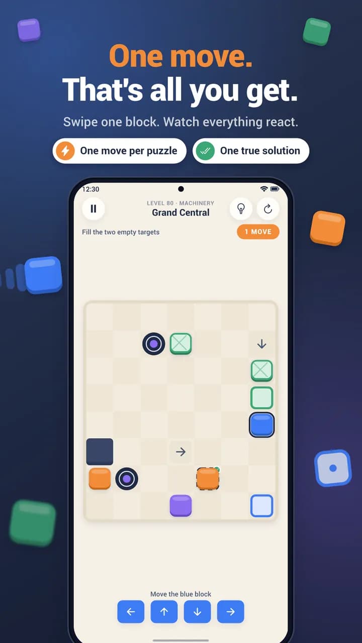 One Move Left level with a single winning move